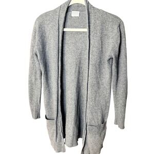 Barrow & Grove Cashmere Open Front Cardigan Gray Size XS